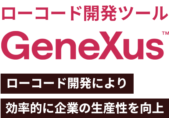 ローコード開発ツール GeneXus ローコード開発により効率的に企業の生産性を向上