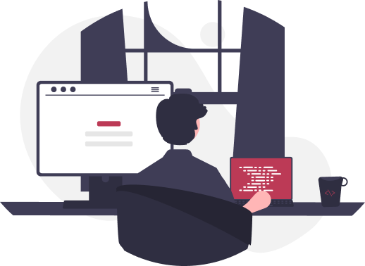 プログラムの自動生成による生産性の向上をイメージしたイラスト